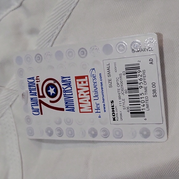 Her Universe Marvel Captain America Shorts - Picture 8 of 12